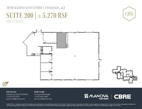 7878 N 16th St, Phoenix, AZ à louer Plan d’étage– Image 2 sur 2