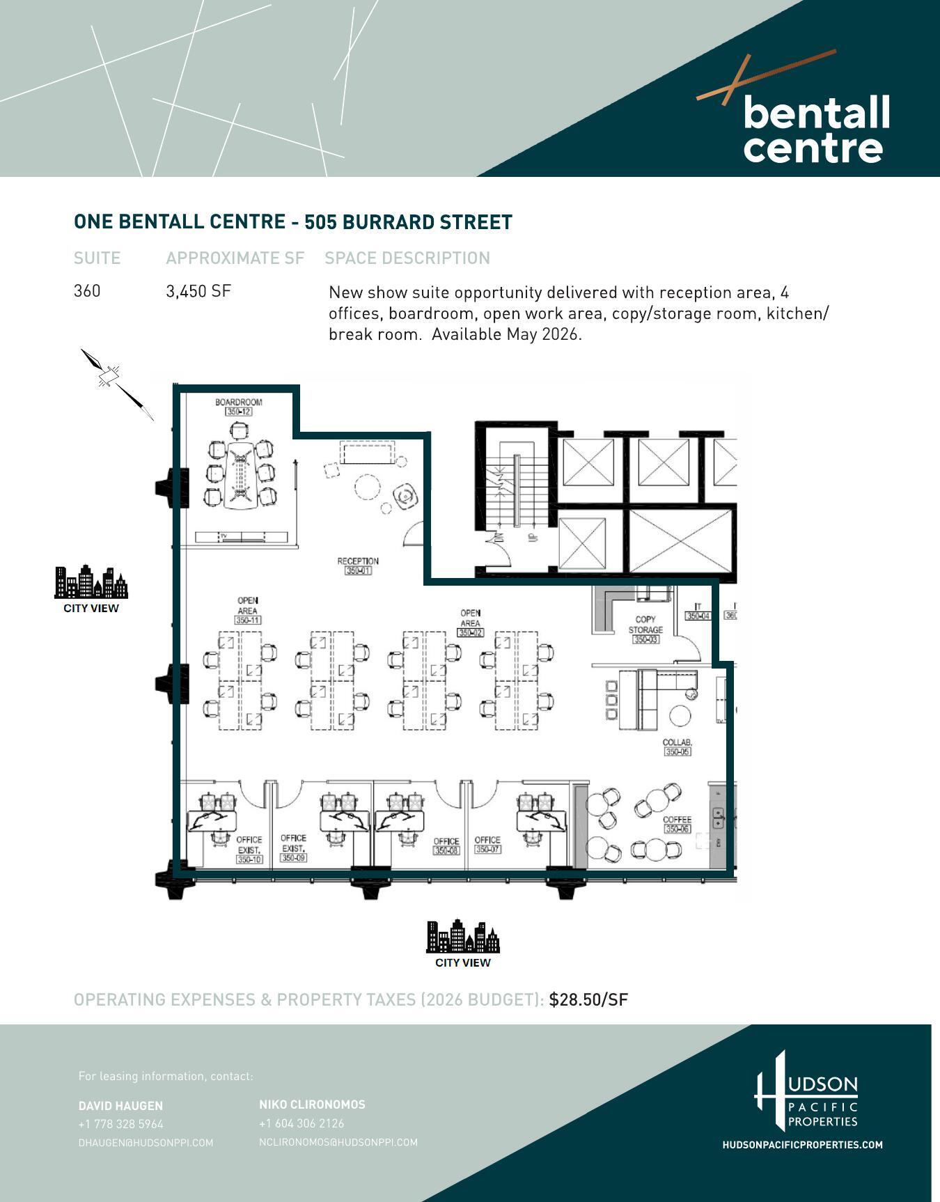 505 Burrard St, Vancouver, BC à louer Plan d’étage– Image 1 sur 1