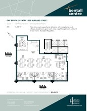 505 Burrard St, Vancouver, BC à louer Plan d’étage– Image 1 sur 1