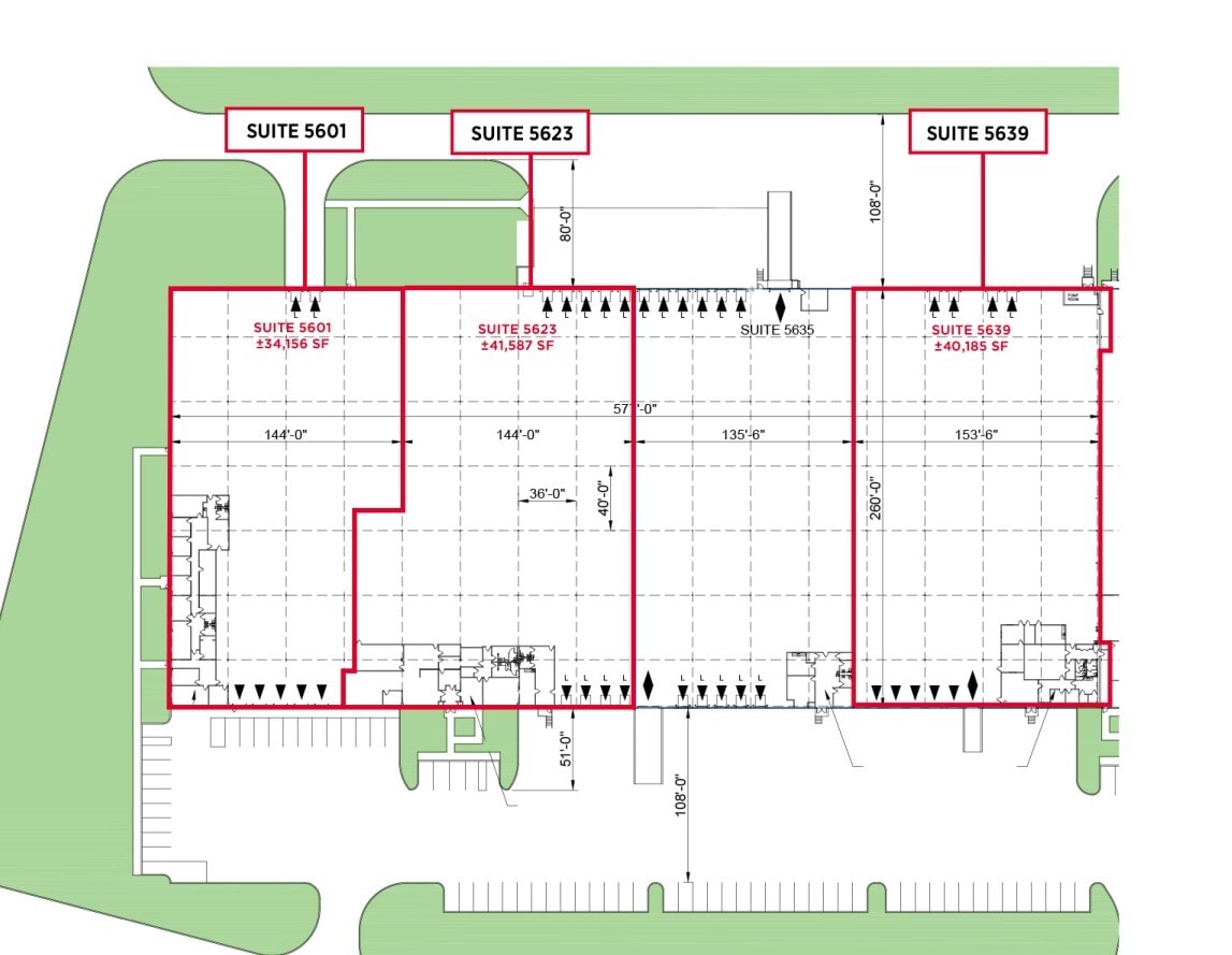 5601-5699 Eastport Blvd, Richmond, VA à louer Plan d’étage– Image 1 sur 1