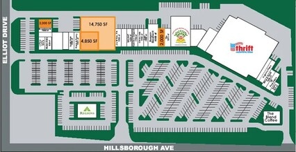 10005-10075 W Hillsborough Ave, Tampa, FL à louer Plan de site– Image 1 sur 2