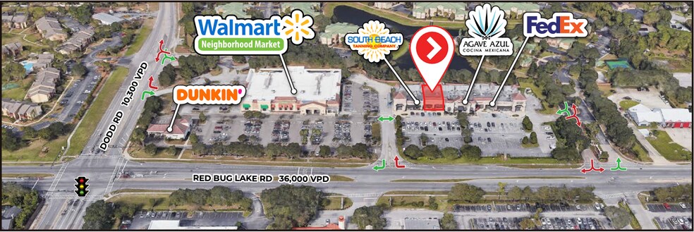 5248 Red Bug Lake Rd, Winter Springs, FL à louer - Aérien – Image 3 sur 7
