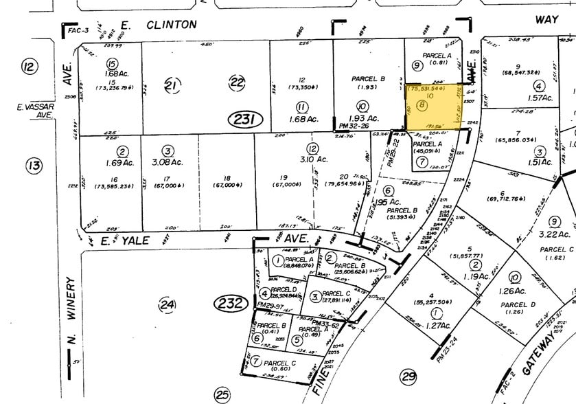 2307 N Fine Ave, Fresno, CA à vendre - Plan cadastral – Image 2 sur 3