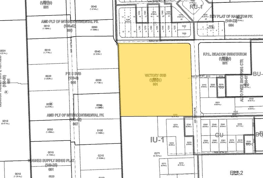 10900 NW 21st St, Miami, FL à vendre - Plan cadastral – Image 2 sur 7