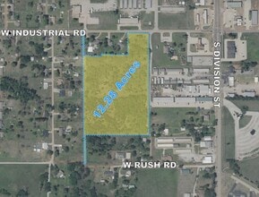 305 Industrial rd, Guthrie, OK - Vue aérienne  vue de carte
