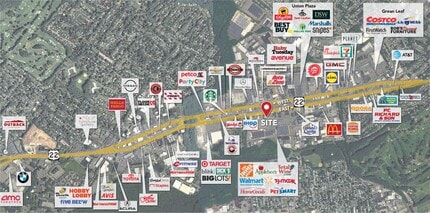 2550 Us Highway 22 E, Union Township, NJ à louer Carte– Image 2 sur 2