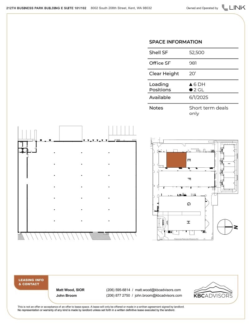 7817 S 210th St, Kent, WA à louer Plan d’étage– Image 1 sur 1