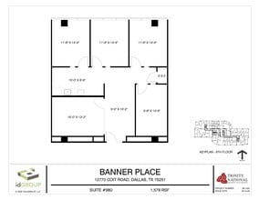 12770 Coit Rd, Dallas, TX à louer Plan d’étage– Image 1 sur 2