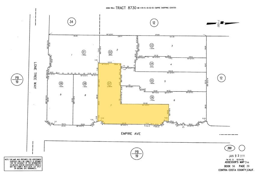 5867 Lone Tree Way, Antioch, CA à louer - Plan cadastral – Image 3 sur 3