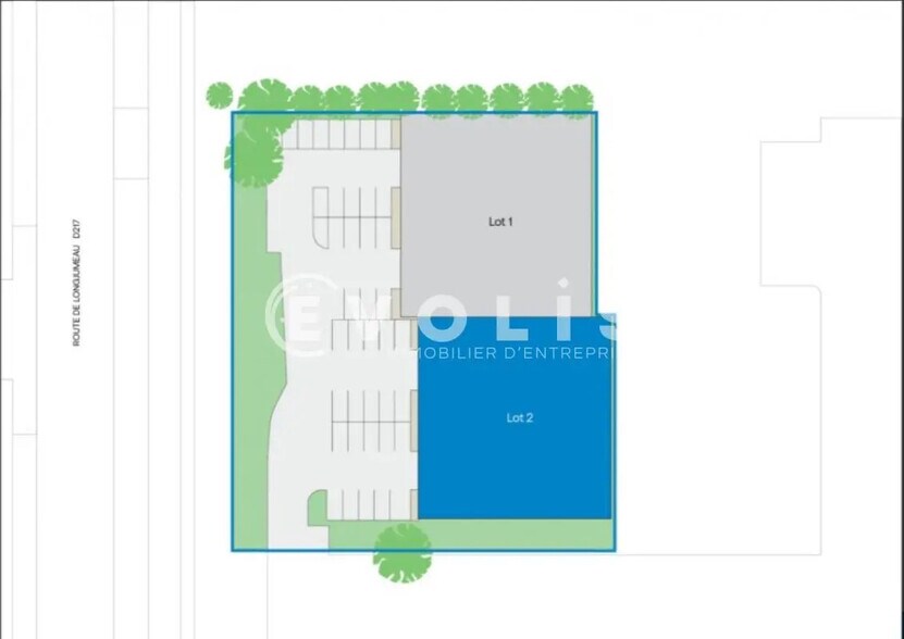 57 Route De Longjumeau, Chilly-Mazarin à louer - Plan de site – Image 3 sur 3
