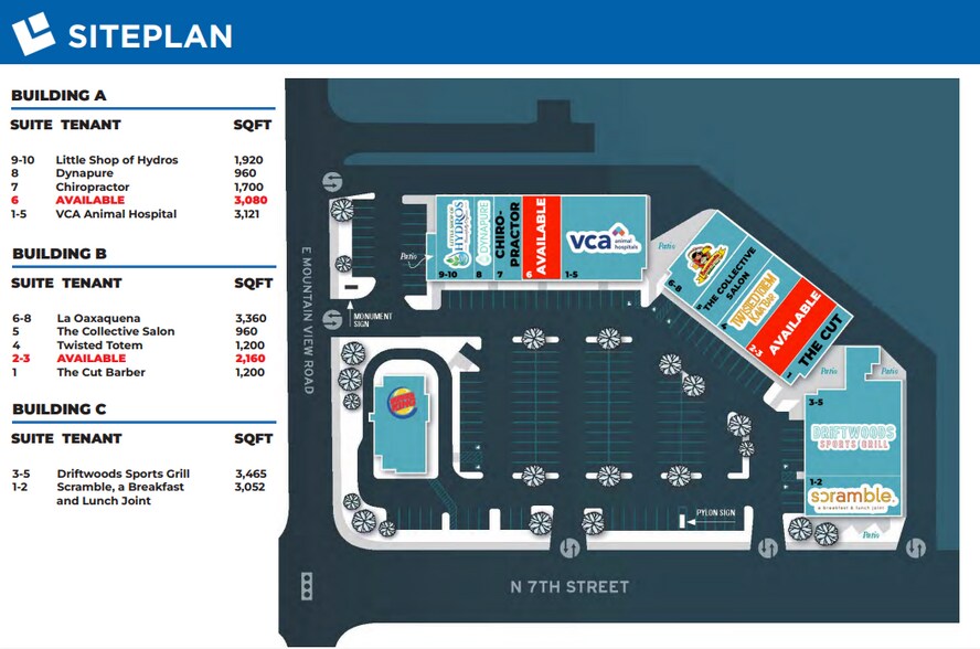 9812-9832 N 7th St, Phoenix, AZ à louer - Photo de l’immeuble – Image 2 sur 12