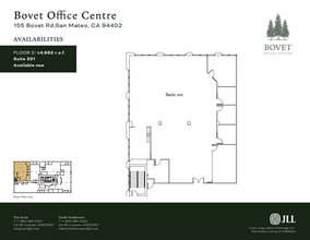 155 Bovet Rd, San Mateo, CA à louer Plan d’étage– Image 1 sur 1