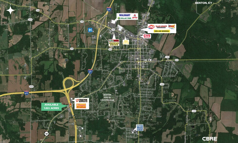 1870 Mayfield Hwy, Benton, KY à vendre - Aérien – Image 2 sur 19