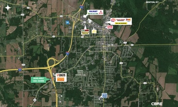 1870 Mayfield Hwy, Benton, KY - Vue aérienne vue de carte