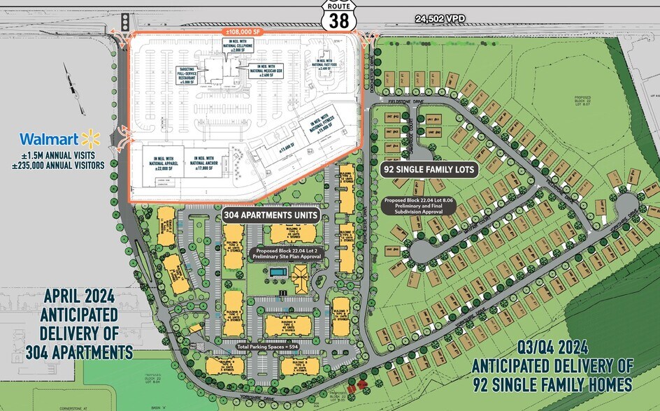 1775 Route 38, Lumberton, NJ à louer - Photo de l’immeuble – Image 1 sur 7