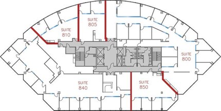 9255 Towne Centre Dr, San Diego, CA à louer Plan d’étage– Image 1 sur 1