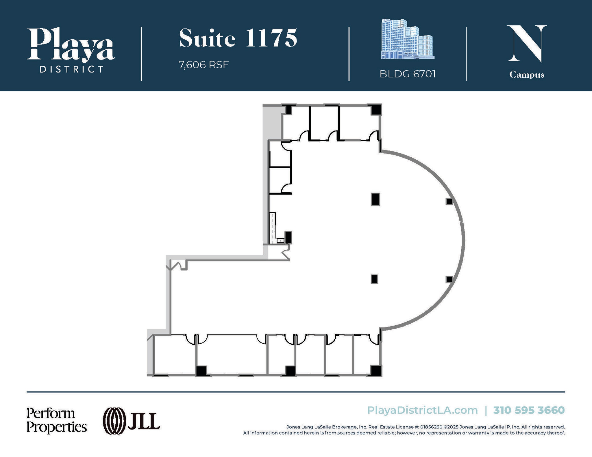 6100 Center Dr, Los Angeles, CA à louer Plan d’étage– Image 1 sur 1