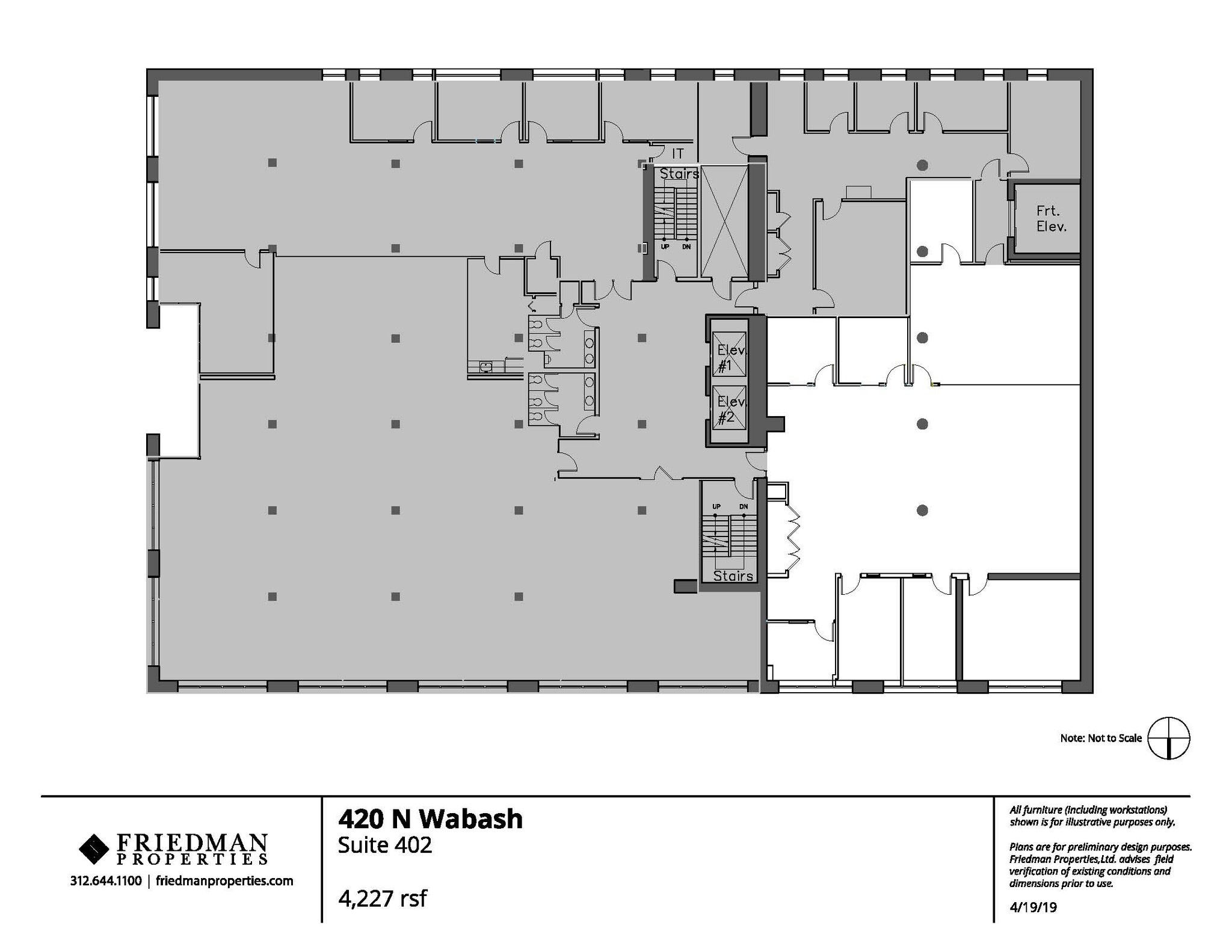 420 N Wabash Ave, Chicago, IL à louer Plan d’étage– Image 1 sur 3