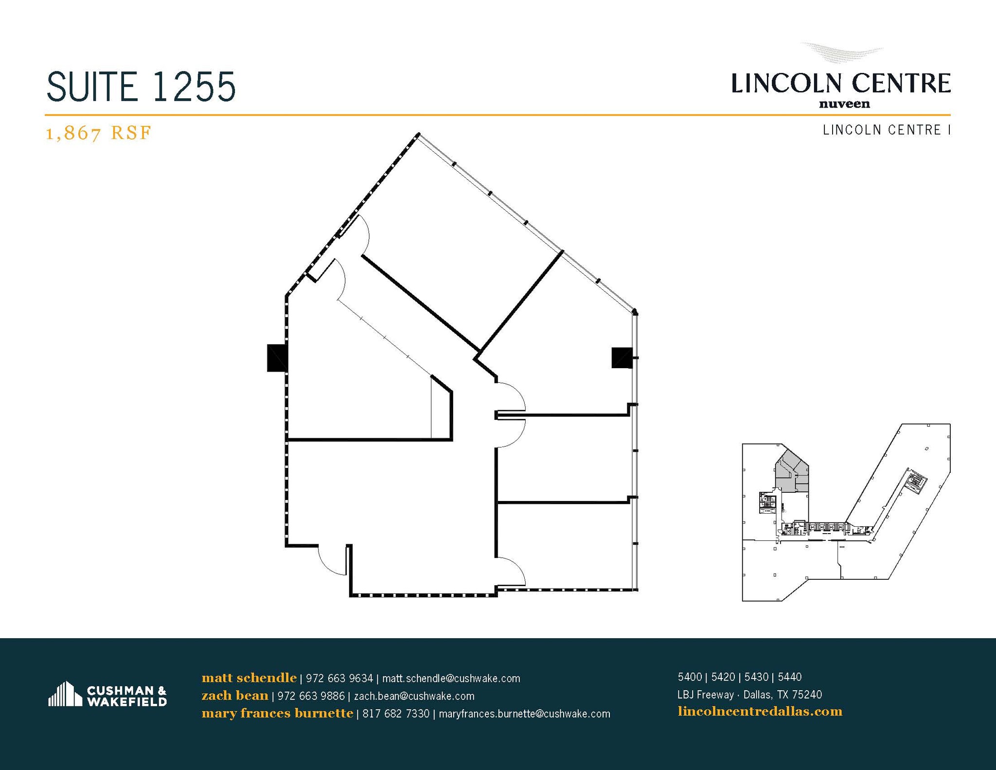 5400 Lyndon B Johnson Fwy, Dallas, TX à louer Plan d’étage– Image 1 sur 1