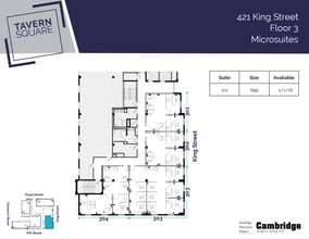 123 N Pitt St, Alexandria, VA à louer Plan d’étage– Image 1 sur 1