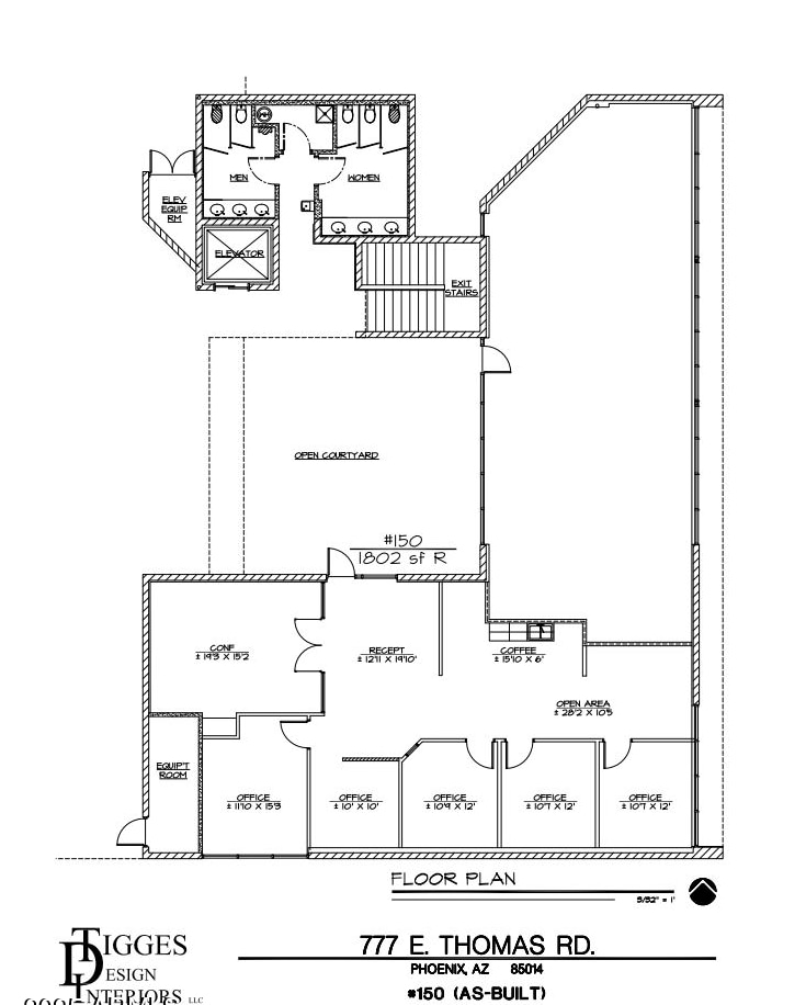 777 E Thomas Rd, Phoenix, AZ à louer Plan d’étage– Image 1 sur 6