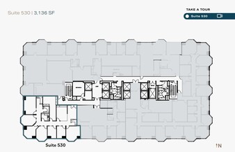 550 W C St, San Diego, CA à louer Plan d’étage– Image 1 sur 2
