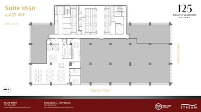 125 S Wacker Dr, Chicago, IL à louer Plan d’étage– Image 1 sur 1