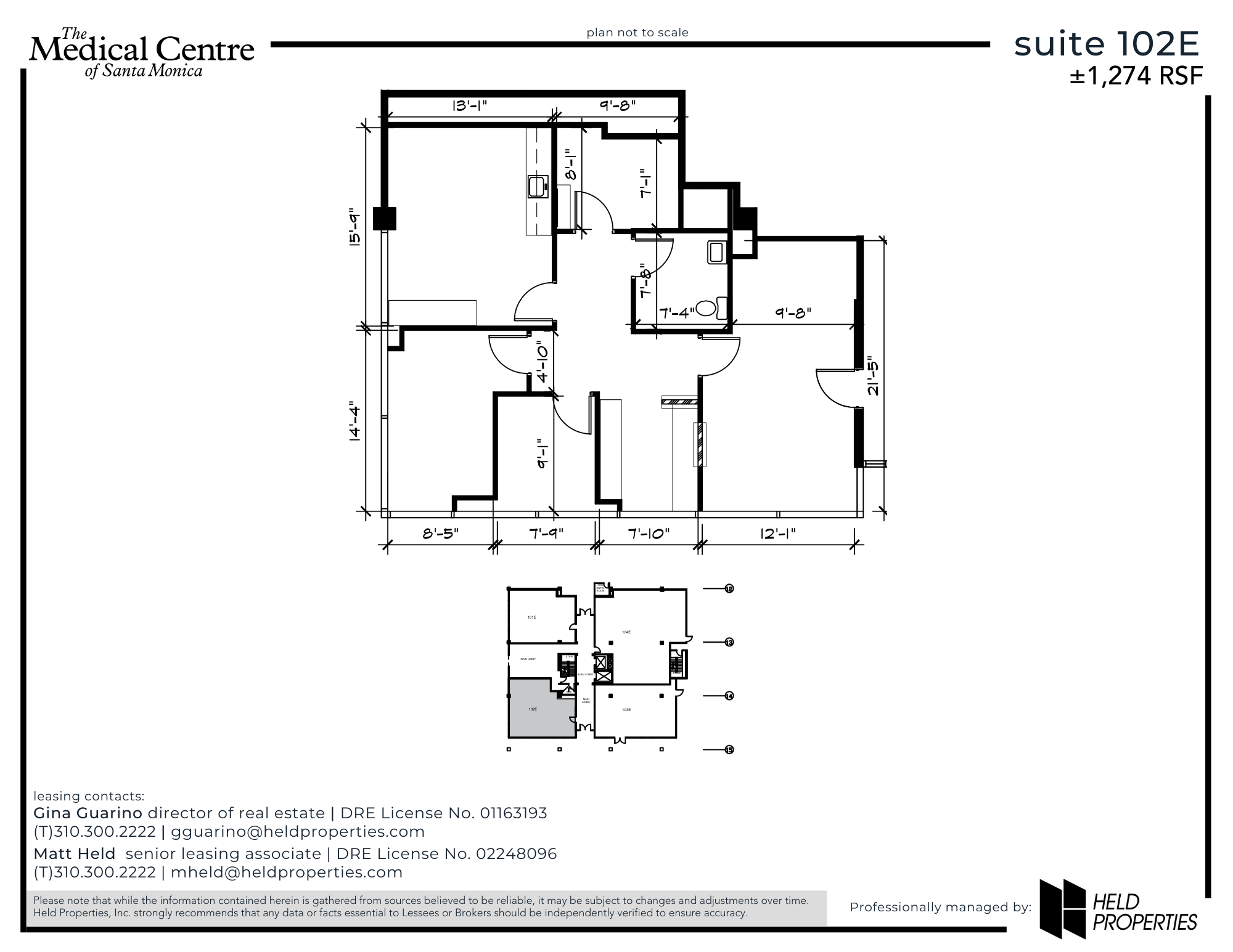 2021 Santa Monica Blvd, Santa Monica, CA à louer Plan d’étage– Image 1 sur 2