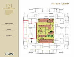 131 S Dearborn St, Chicago, IL à louer Plan d’étage– Image 1 sur 1