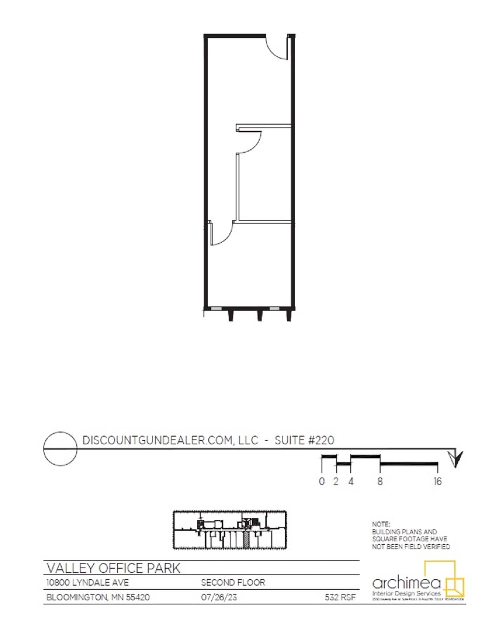 10800 Lyndale Ave S, Bloomington, MN à louer Plan d’étage– Image 1 sur 10
