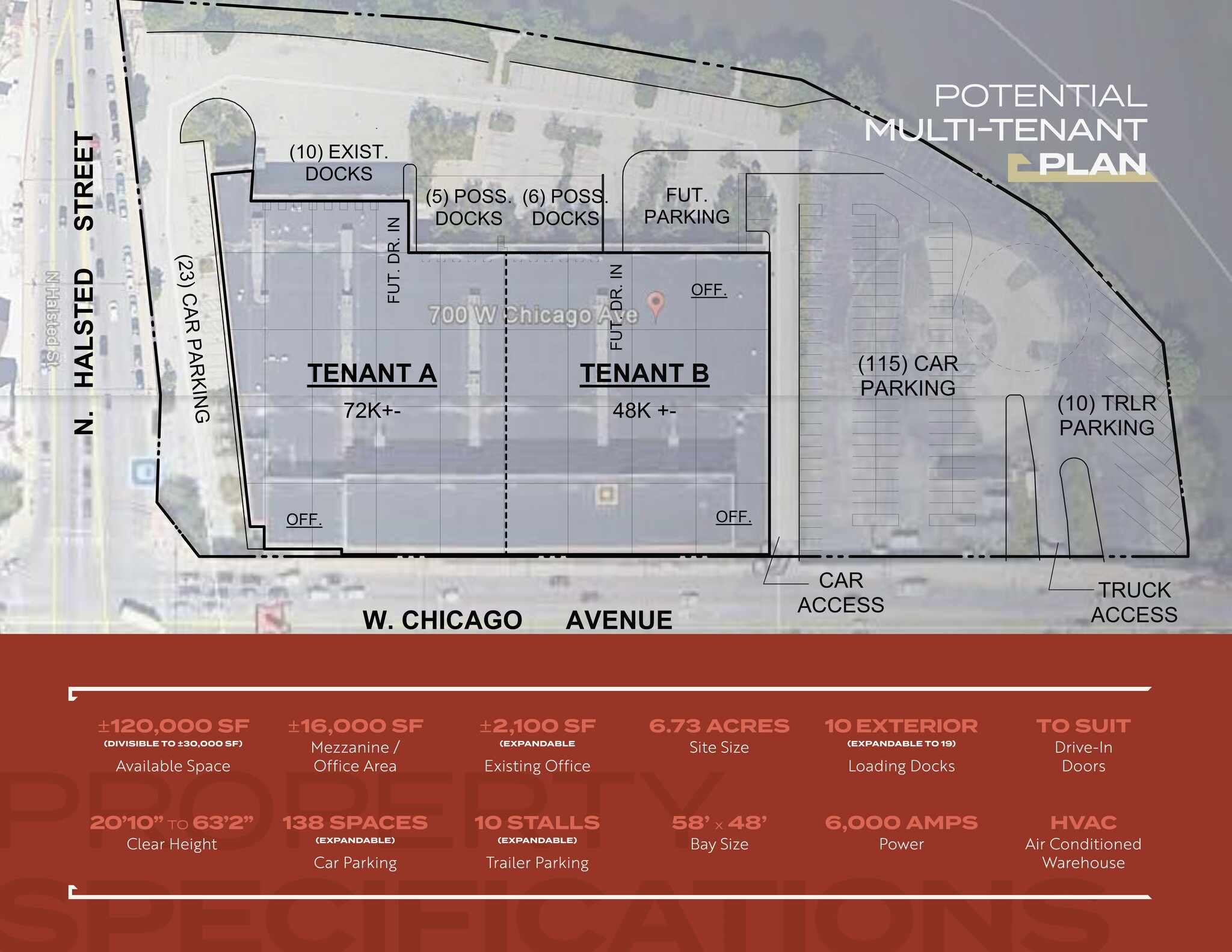 700 W Chicago Ave, Chicago, IL à louer Plan de site– Image 1 sur 1