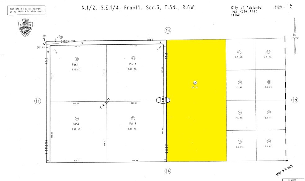 Pansy Rd, Adelanto, CA à vendre - Plan cadastral – Image 2 sur 2