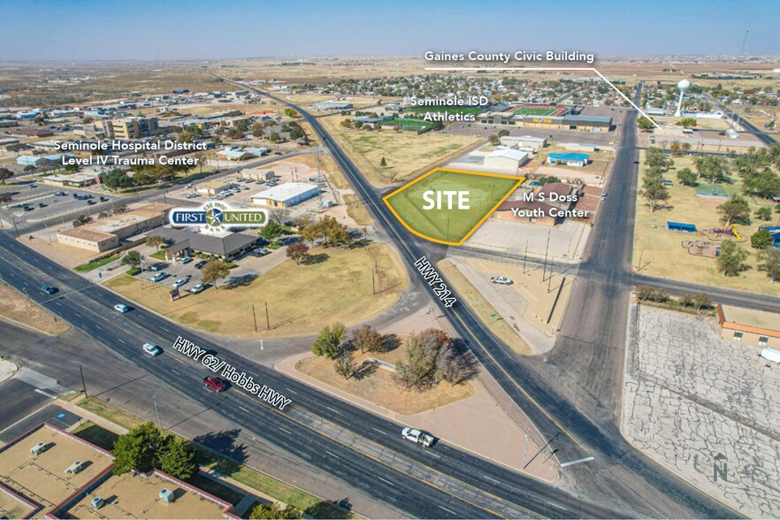 201 NW 5th st, Seminole, TX à vendre - Aérien – Image 2 sur 3
