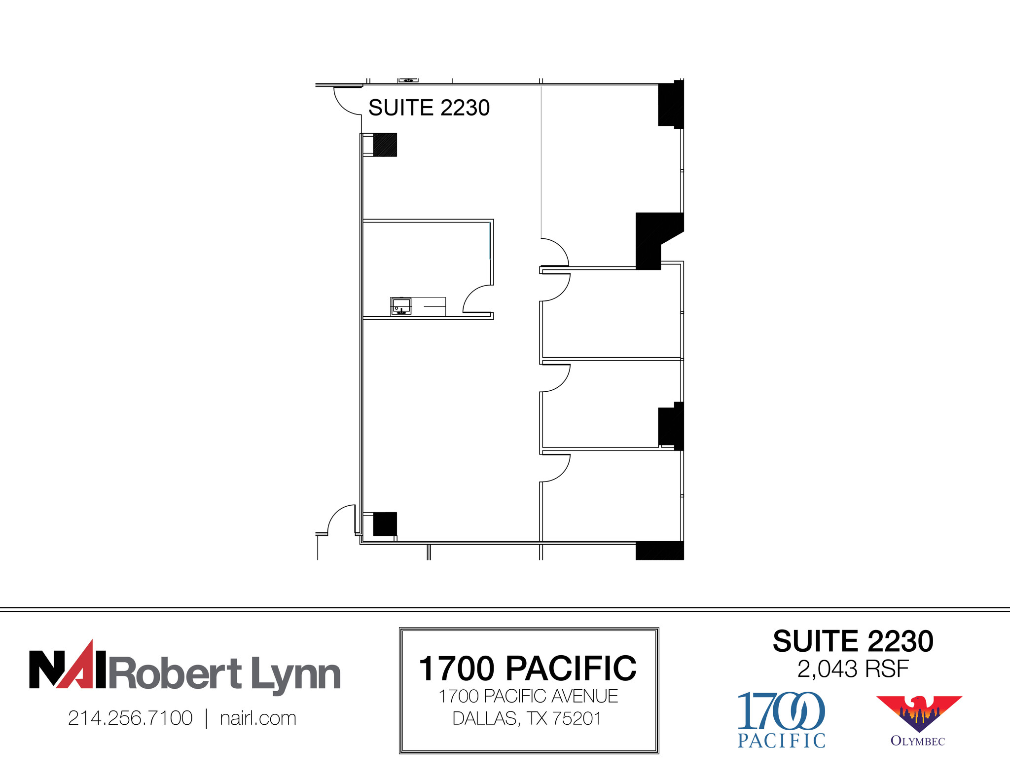 1700 Pacific Ave, Dallas, TX à louer Plan d’étage– Image 1 sur 1