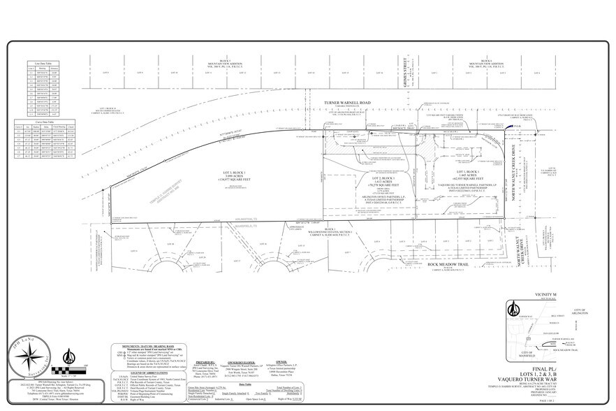 1200 W Turner Warnell Rd, Arlington, TX à vendre - Plan de site – Image 2 sur 2