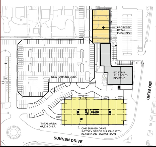 1 Sunnen Dr, Maplewood, MO à louer - Plan d’étage – Image 3 sur 4