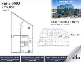 5120 Woodway Dr, Houston, TX à louer Plan d’étage– Image 1 sur 2