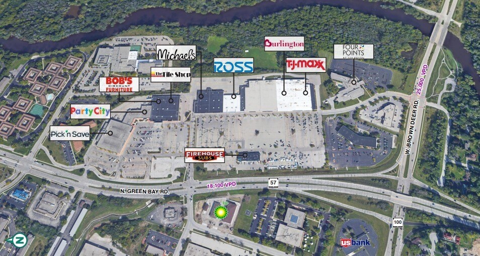 9124-9200 N Green Bay Ave, Brown Deer, WI à louer - Photo de l’immeuble – Image 2 sur 22