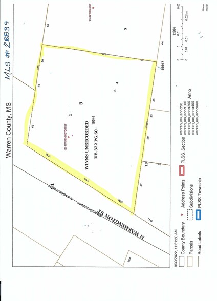 100 N Washington St, Vicksburg, MS à vendre - Plan cadastral – Image 2 sur 3