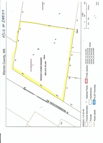 100 N Washington St, Vicksburg, MS à vendre - Plan cadastral – Image 3 sur 3