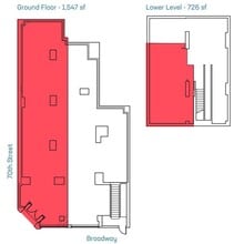 2039 Broadway, New York, NY à louer Plan d’étage– Image 2 sur 2