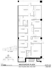 4222 Trinity Mills Rd, Dallas, TX à louer Plan de site– Image 1 sur 1