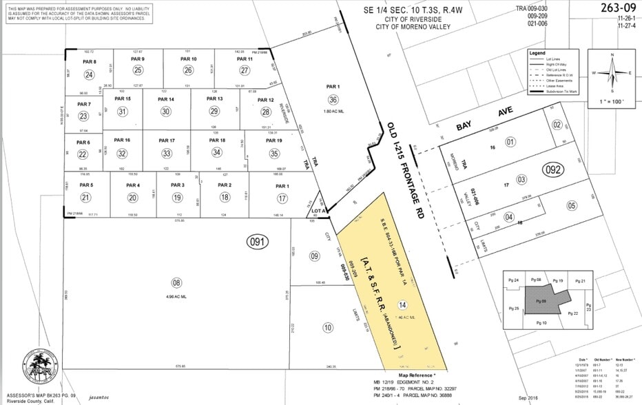 7239 Old 215 Frontage Rd. & Alessandro Blvd, Riverside, CA à louer - Plan cadastral – Image 2 sur 6