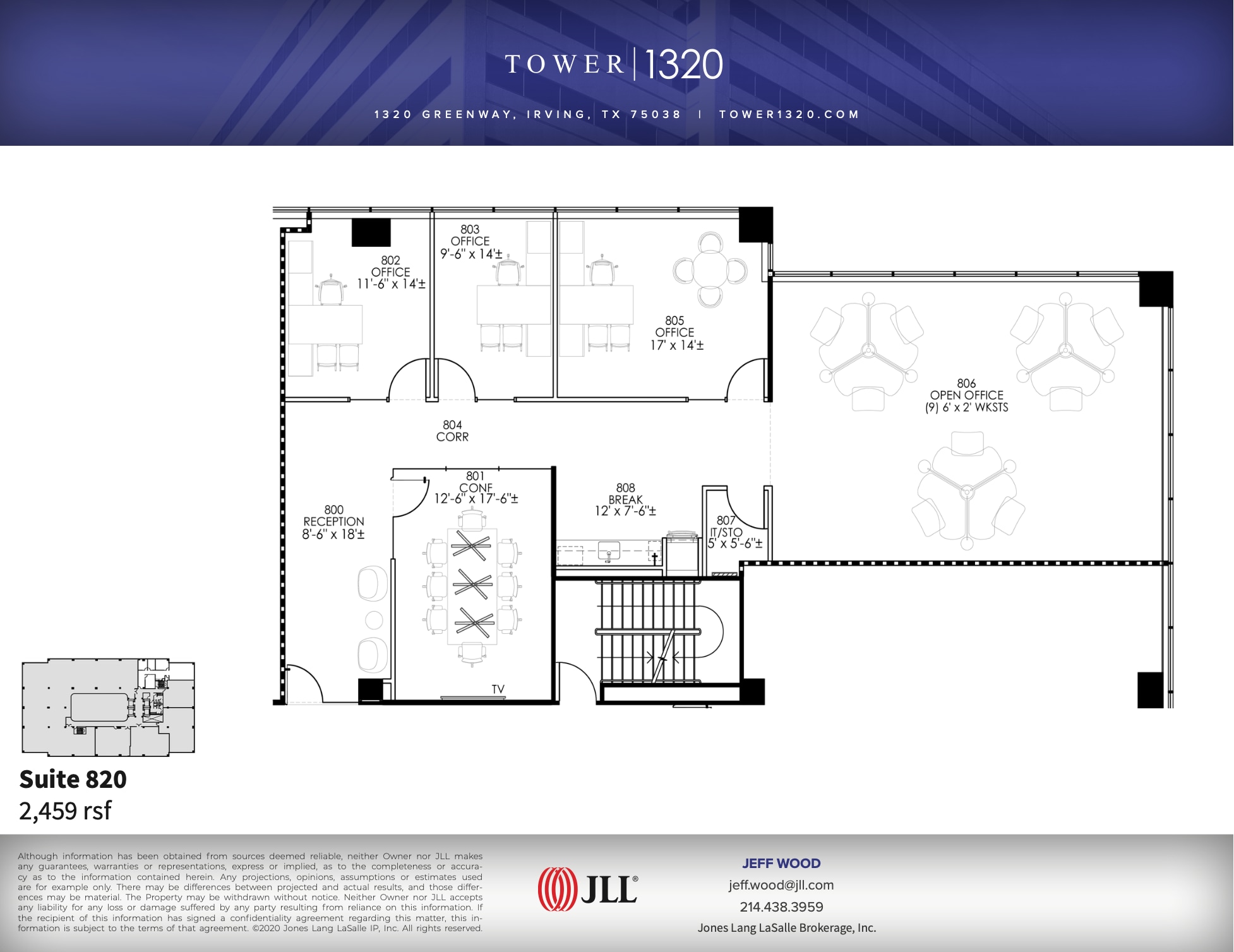 1320 Greenway Dr, Irving, TX à louer Plan d’étage– Image 1 sur 1
