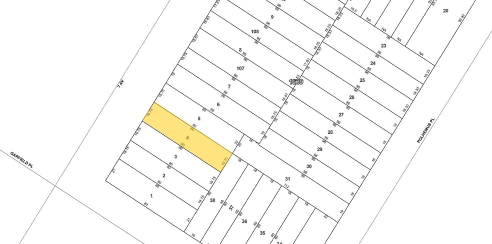 153 7th Ave, Brooklyn, NY à louer - Plan cadastral – Image 3 sur 3