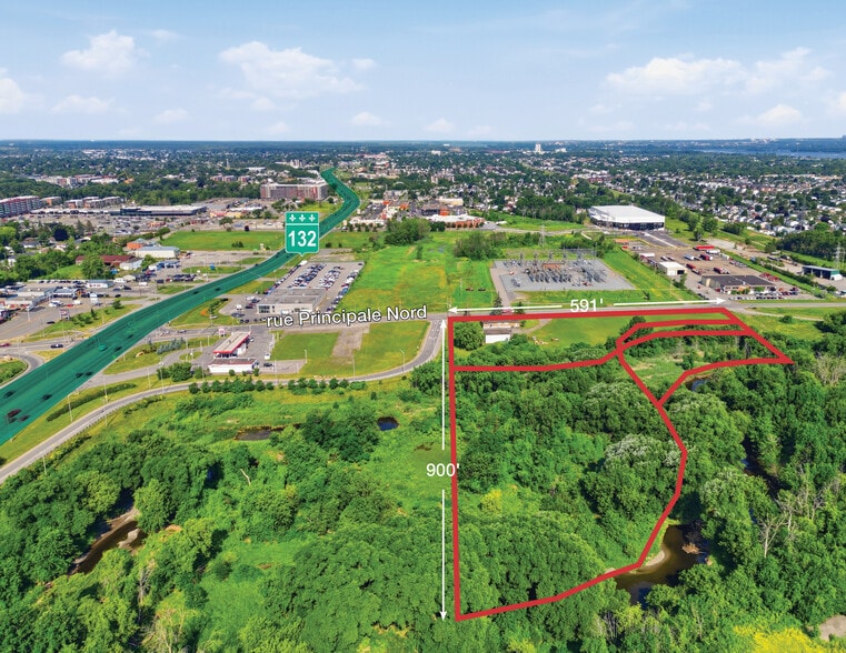 50 Rue Principale N, Delson, QC à vendre - Aérien – Image 3 sur 3