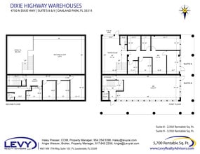 4700 N Dixie Hwy, Oakland Park, FL à louer Plan d’étage– Image 2 sur 5
