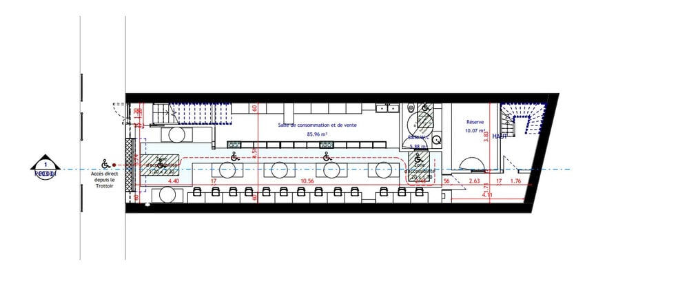 Local commercial dans Béziers à louer - Plan d’étage – Image 2 sur 2