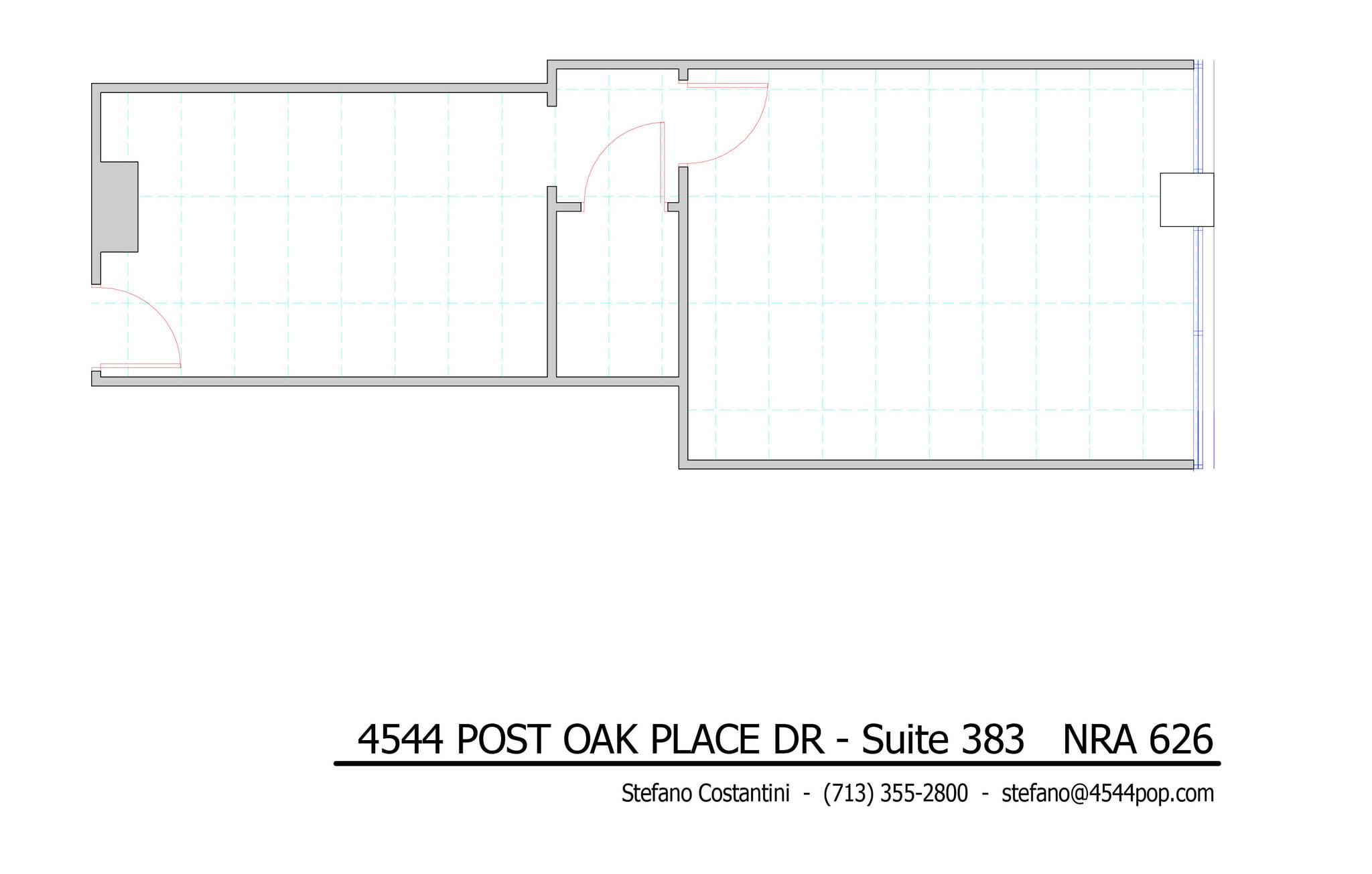 4544 Post Oak Pl, Houston, TX à louer Plan d’étage– Image 1 sur 1