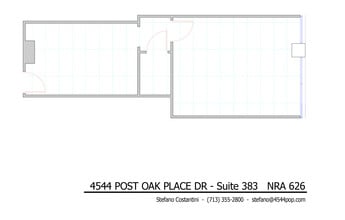 4544 Post Oak Pl, Houston, TX à louer Plan d’étage– Image 1 sur 1